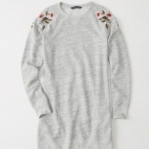 embroidered sweater dress